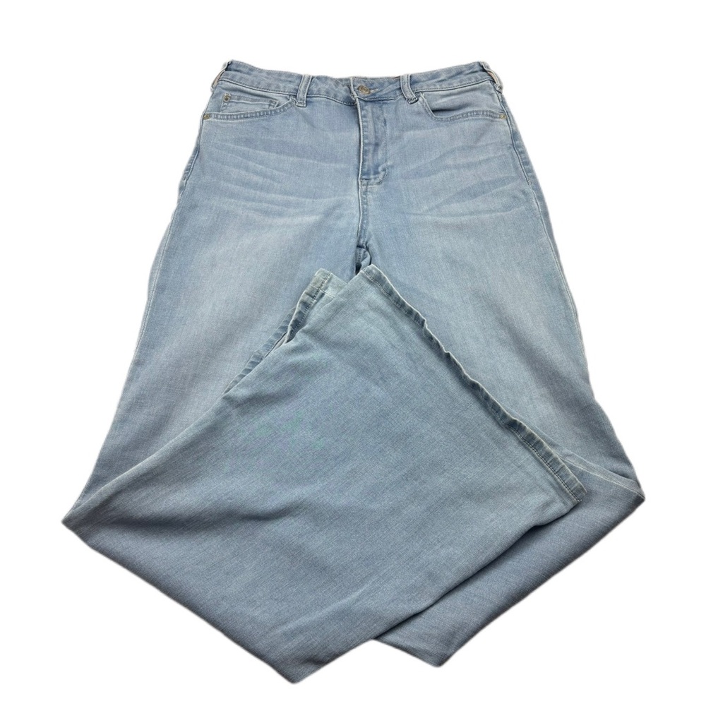Anthropologie Pilcro Light Wash Denim Wide Leg Jeans Size 28